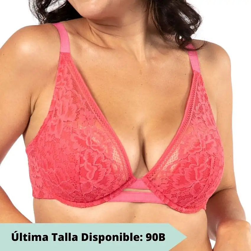 sujetador bralette encaje con relleno fino, unity de dorina.