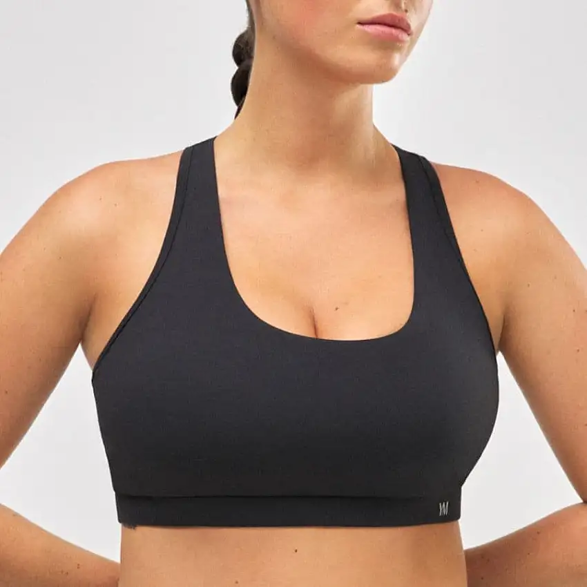 Sujetador deportivo tipo top, sin aros, relleno fino extraíble, ysabel mora.