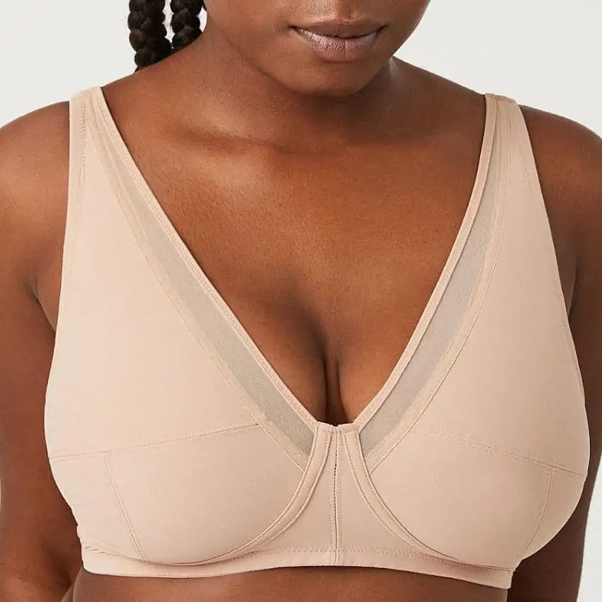 sujetador reductor estilo bralette, sin aro, sin relleno, ysabel mora.