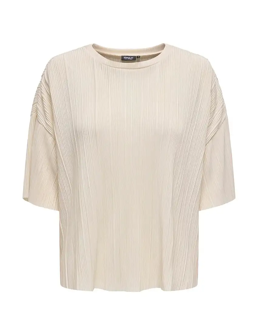 Top Plisado ONLY Ravenna Beige