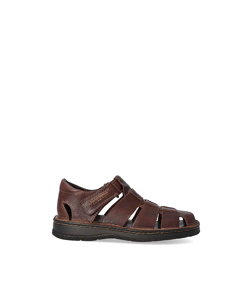 VANESSA Sandalia cerrada cómoda hombre SAK 2828 MARRON