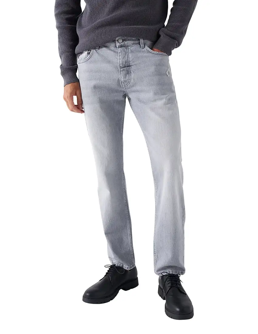 Vaqueros Regular Salsa Jeans Gris