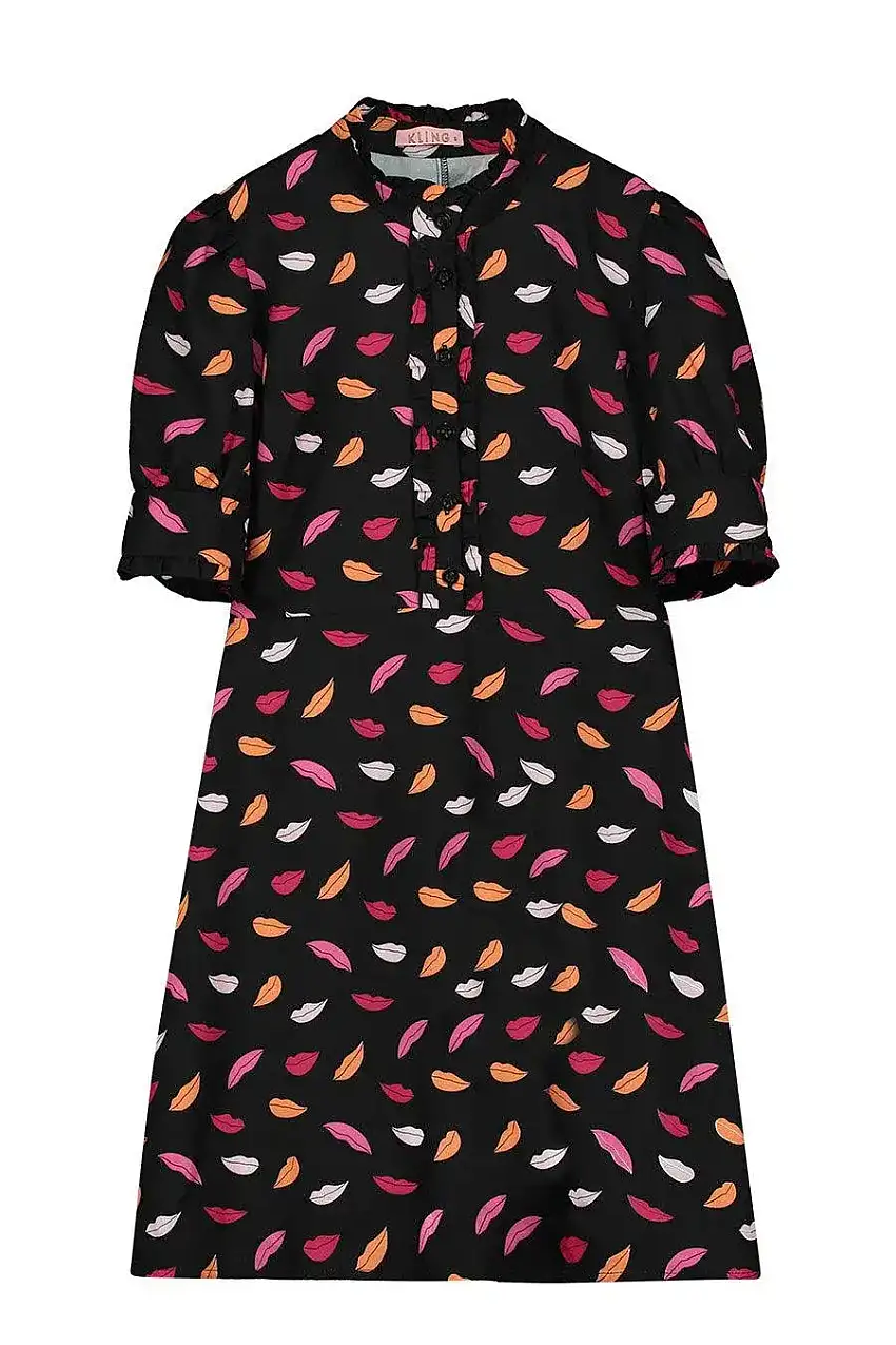 Vestido corto labios