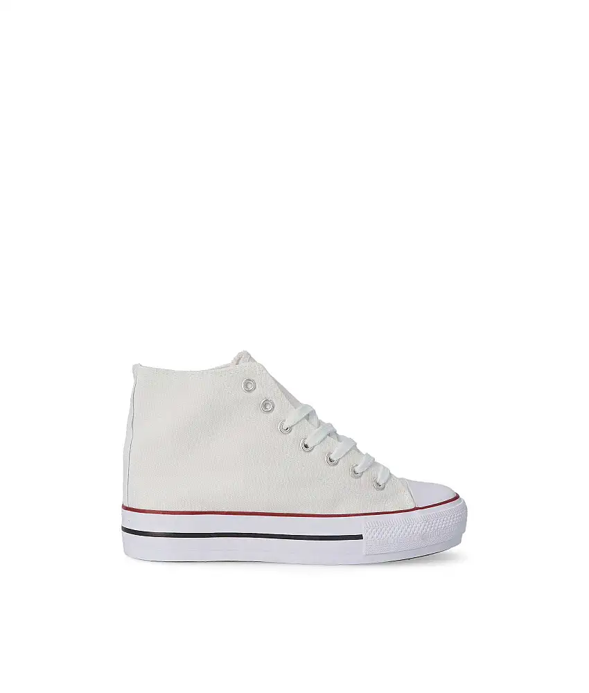 VVNN Bota sneakers casual mujer BOL ABX0262 BLANCO