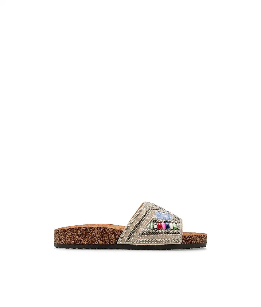 VVNN Sandalias bio piedras brillo mujer