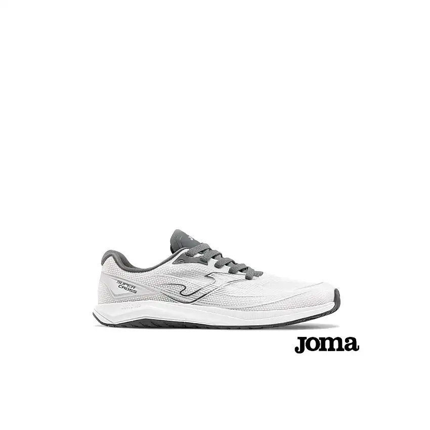 Zapatilla barefoot running Joma Supercross blanco gris