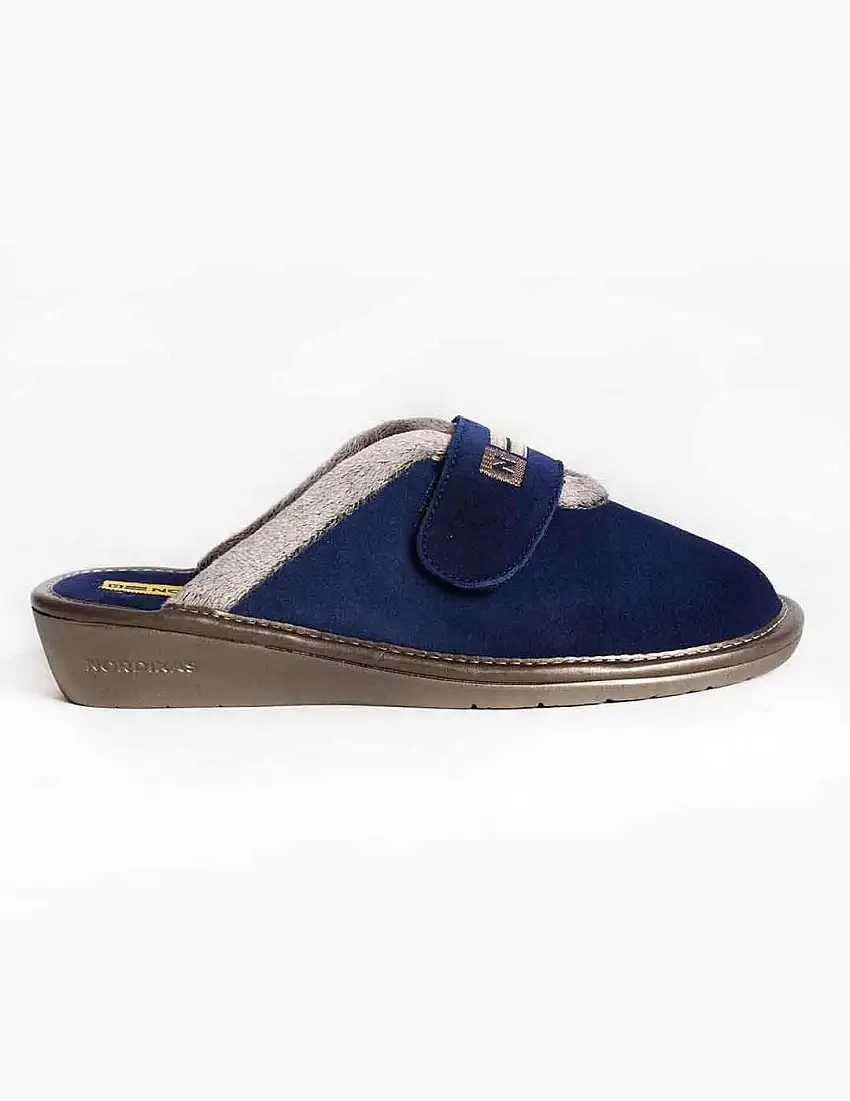 Zapatilla de casa mujer Nordikas afelpado indico