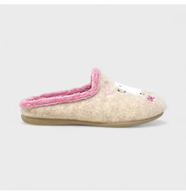 Zapatilla de casa reloj