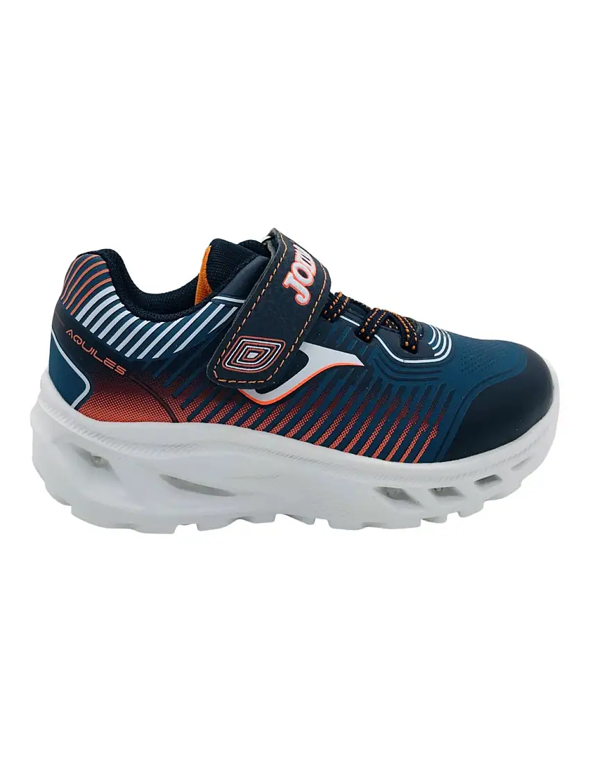 Zapatilla Deportiva Luces Niño Joma Aquiles JR2503 Navy-Orange