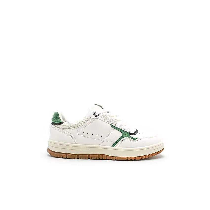 Zapatilla court blanco y verde