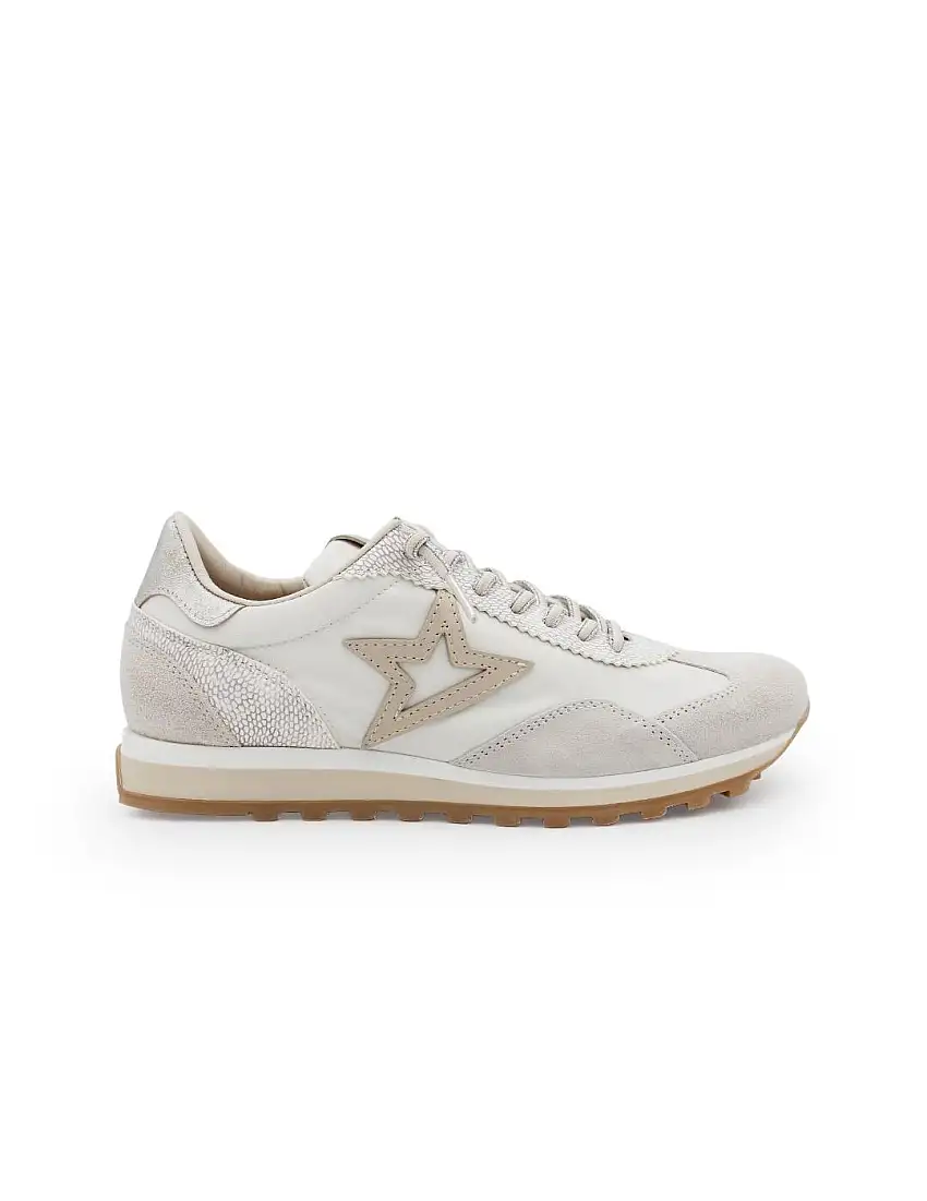 Zapatillas Cetti Mujer C-1259 Marfil Sneaker Transpirable