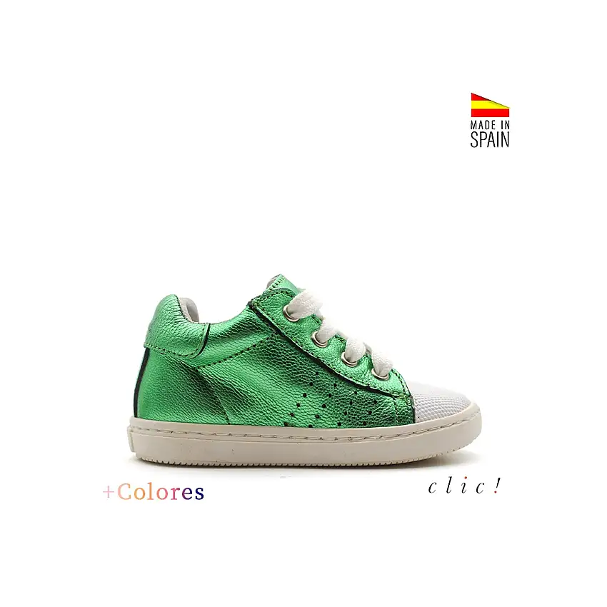 Zapatillas metalizadas cordones de Clic!