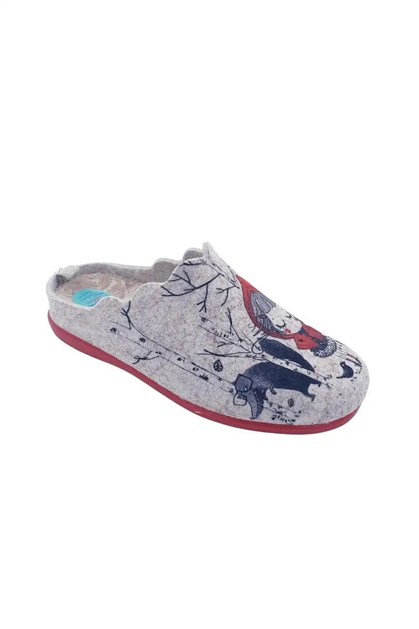 zapatillas mujer caperucita natalia rojo 5904