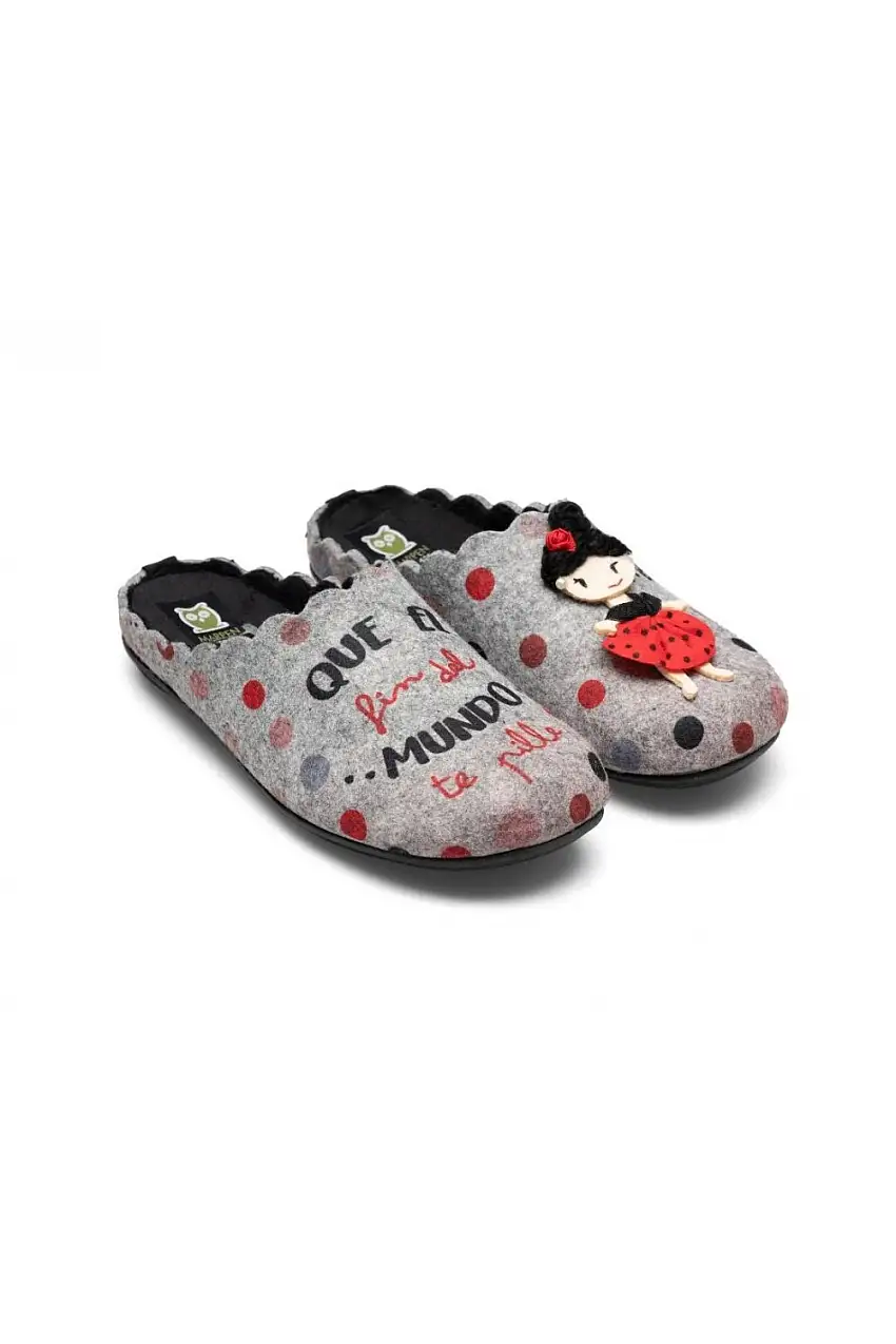 zapatillas otoño invierno marpen gris 312-1