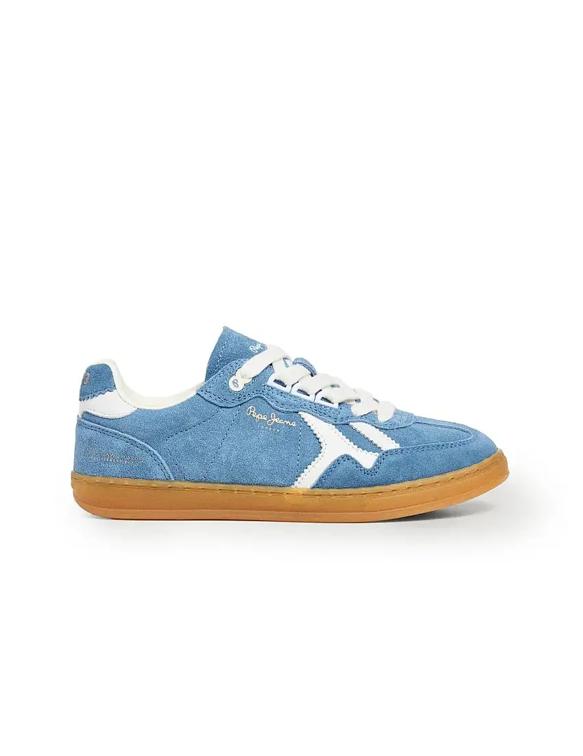 Zapatillas Retro Ante Ball Pepe Jeans PLS000025 Azul Mujer