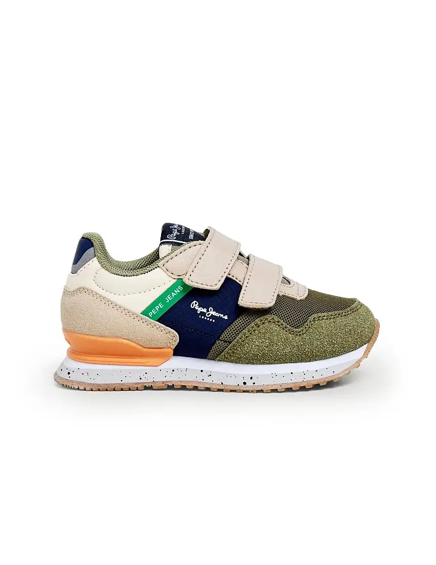 Zapatillas Running Velcro Pepe Jeans PBS400014 Green Niño