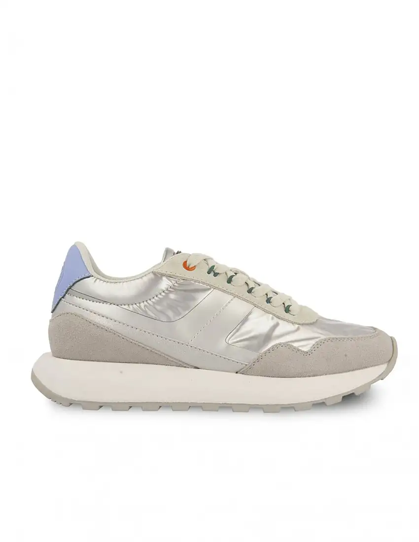 Zapatillas Sneakers Plateadas Gioseppo