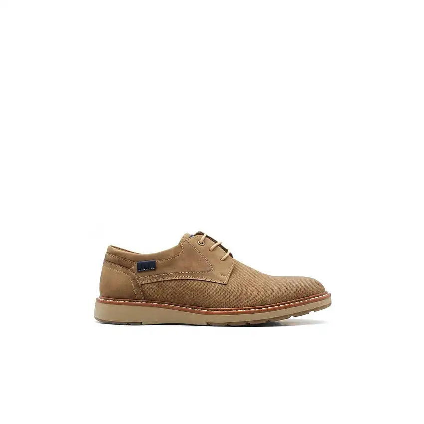 Zapato blucher casual camel