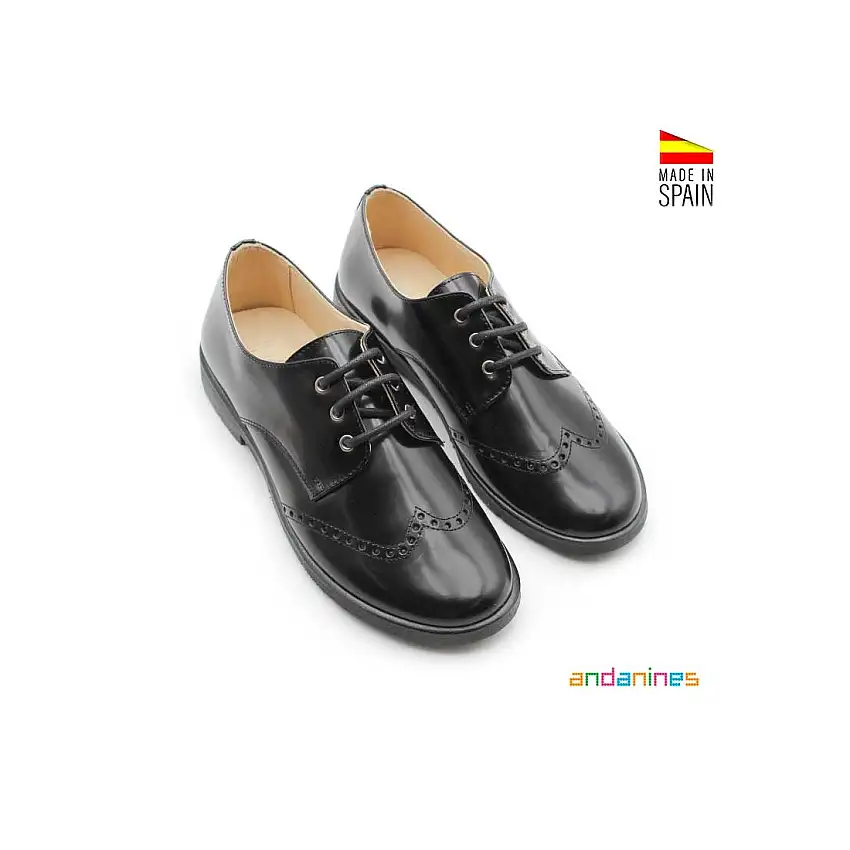 Zapato blucher ingles negro florentic