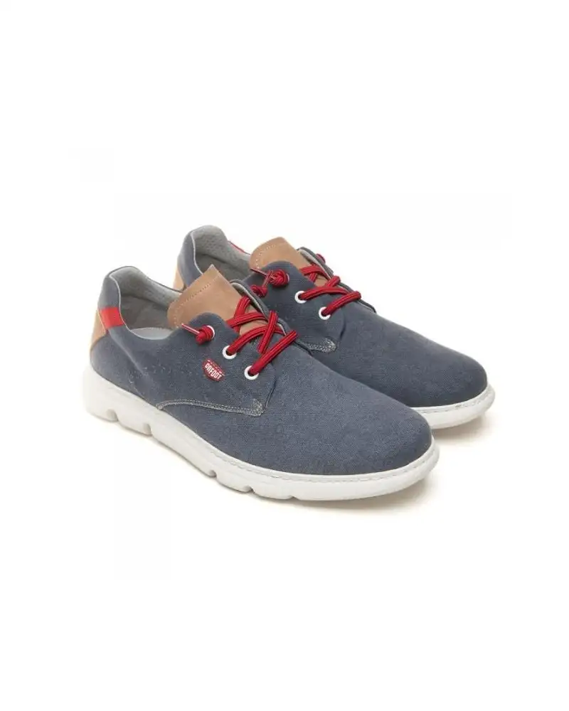 ZAPATO BLUCHER PIEL AZUL
