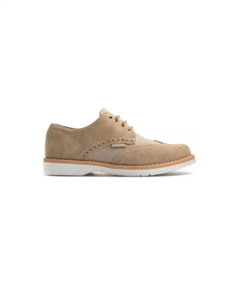 ZAPATO PIEL SERRAJE TAUPE RUSTIK
