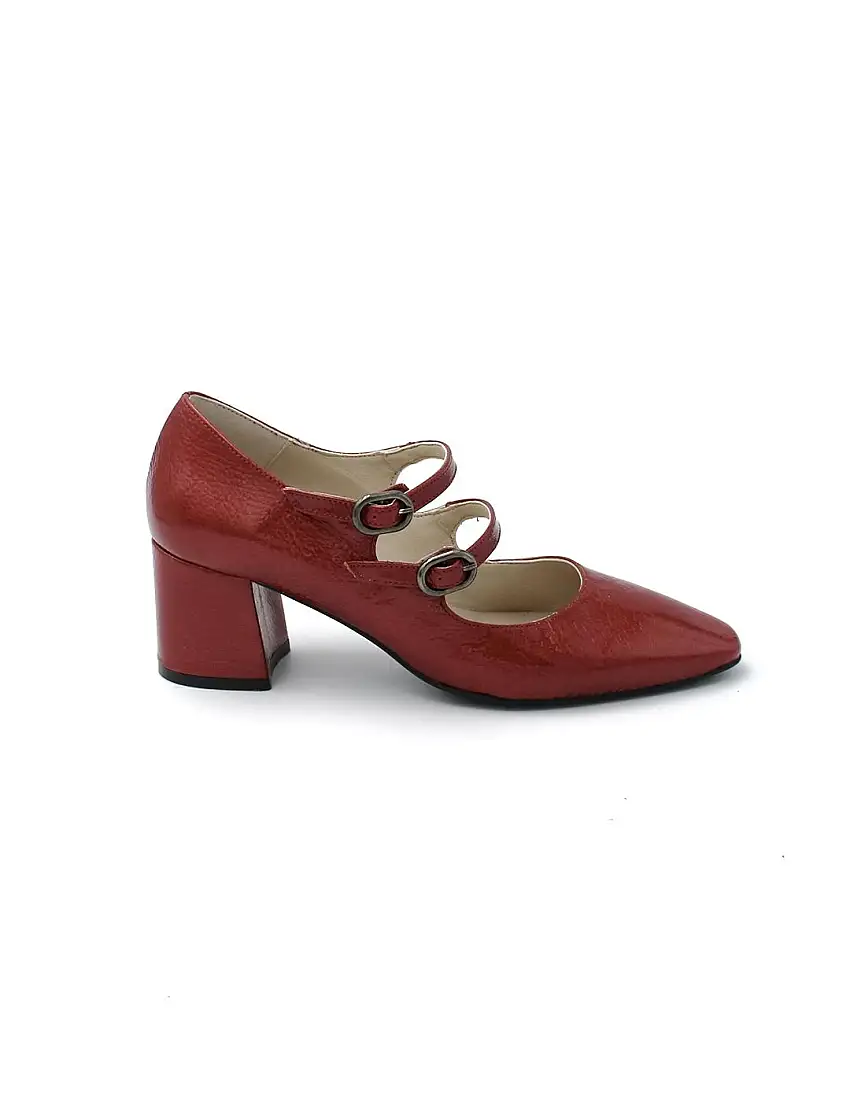 Zapato Saja Mary Jane Patricia Miller 6451 Rojo Mujer