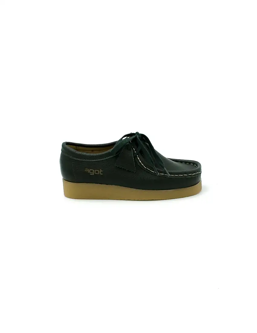 Zapatos AGOT BEE Forest Verde Mujer.