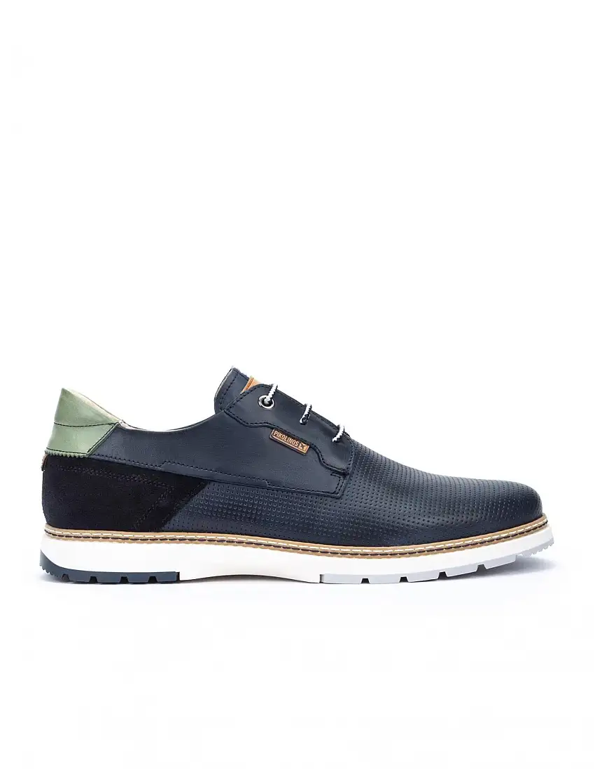 Zapatos Blucher Piel PIKOLINOS Azules