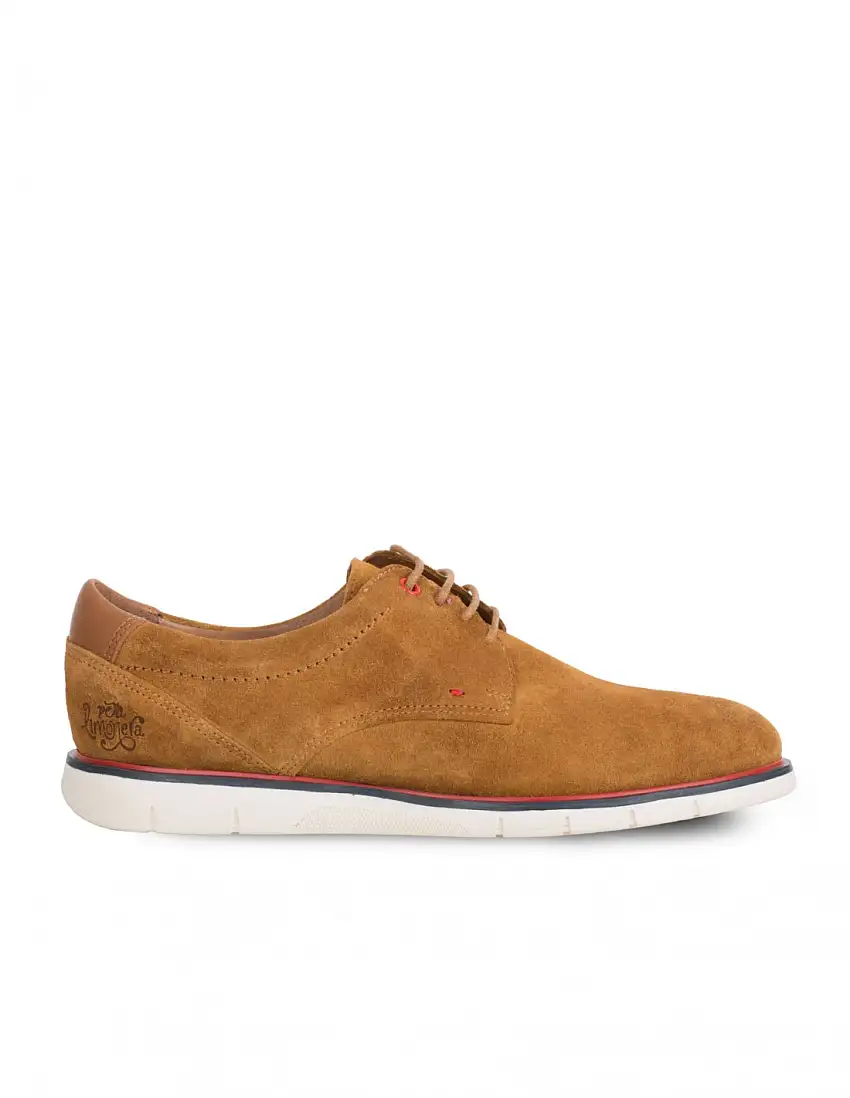Zapatos Casual Hombre Serraje Camel PERA LIMONERA