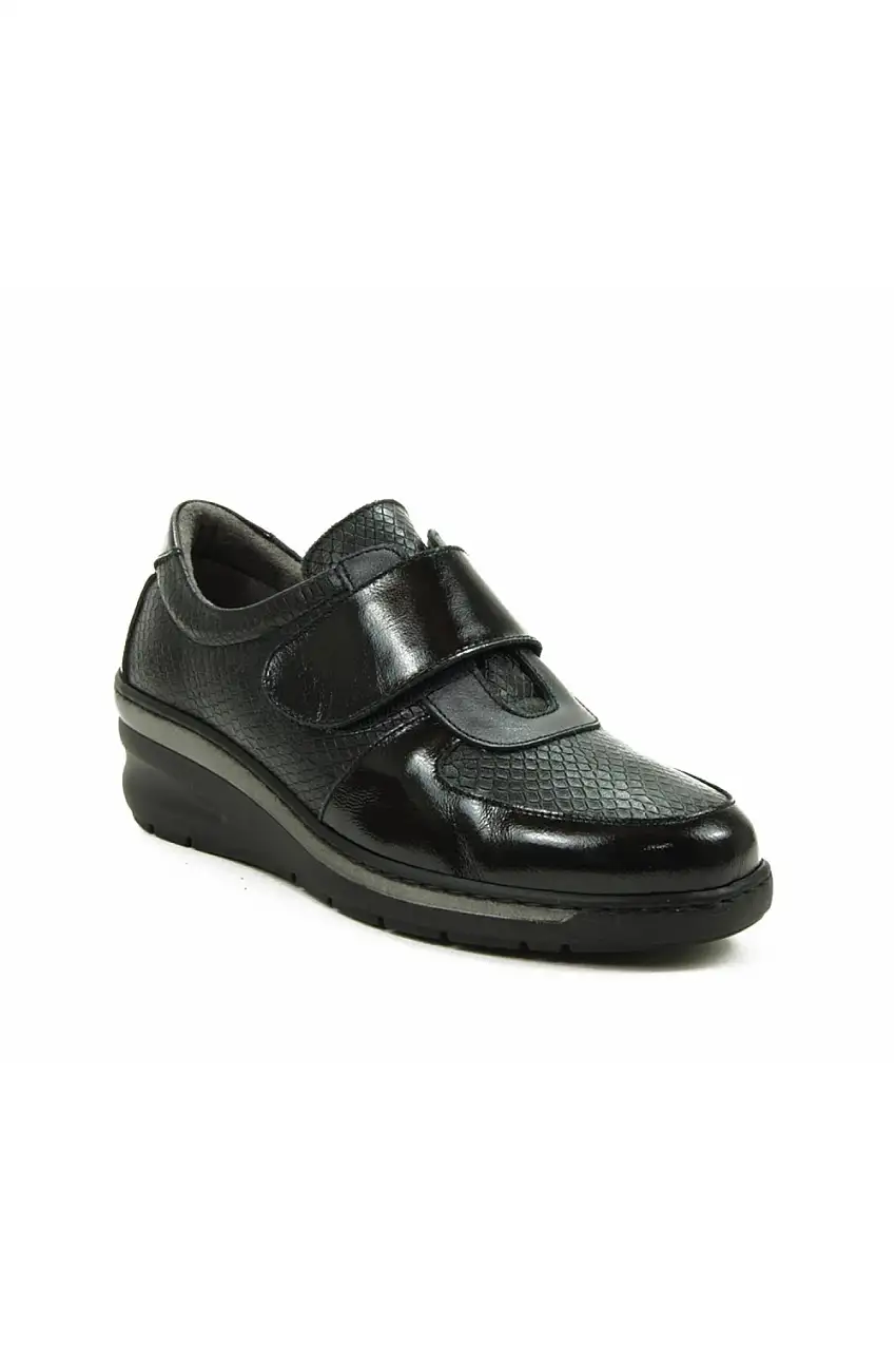 Zapatos Mujer Notton Velcro negro 1459