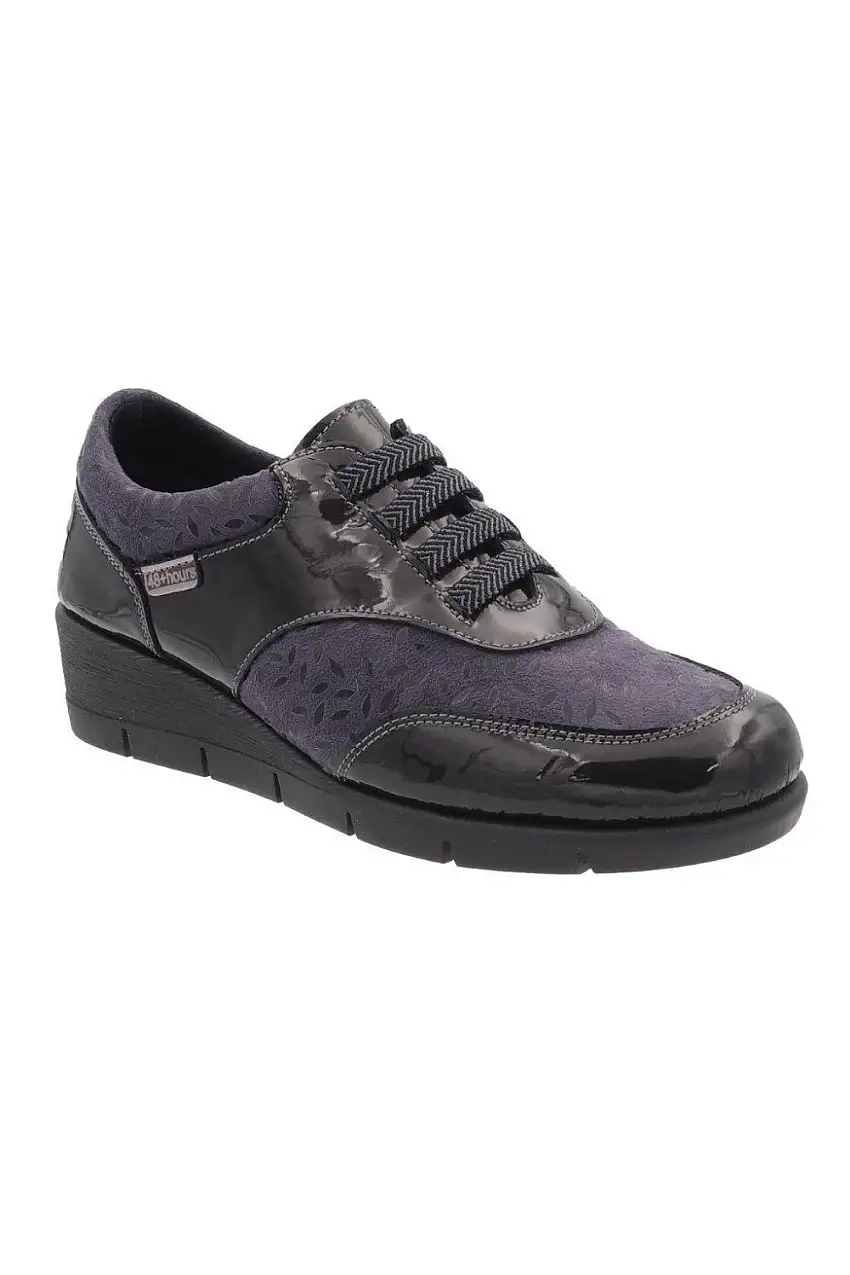 Zapatos mujer otoño invierno 48hrs Petalos gris 321107