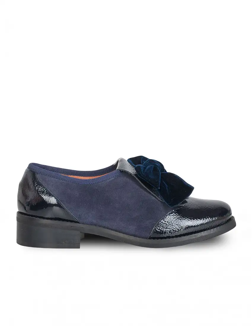 Zapatos Planos Charol Azul SALONISSIMOS