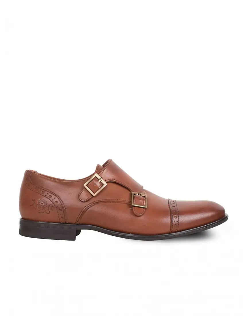Zapatos Vestir Hebilla Camel PERA LIMONERA