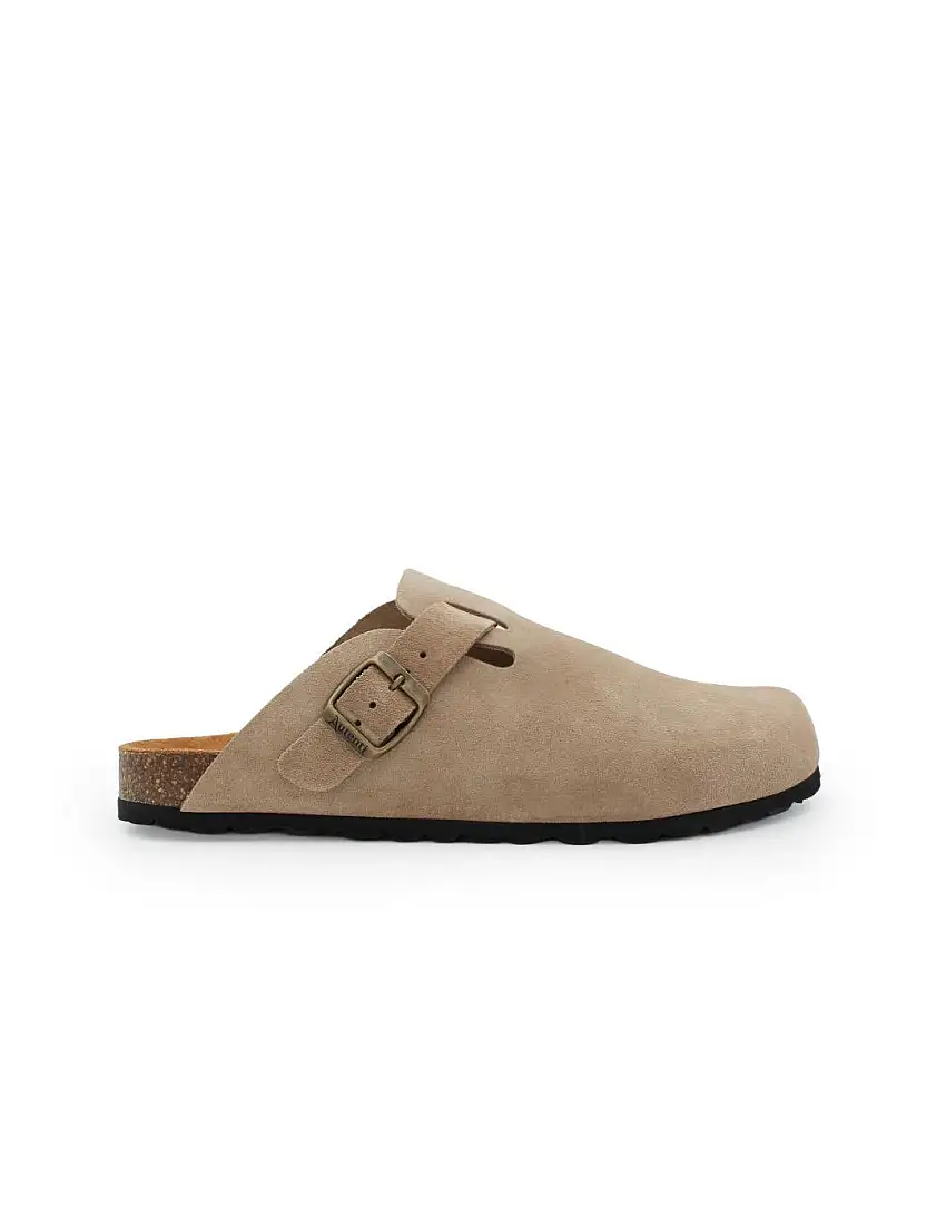 Zueco Hebilla Bio Hombre Autenti 355 Serraje Topo