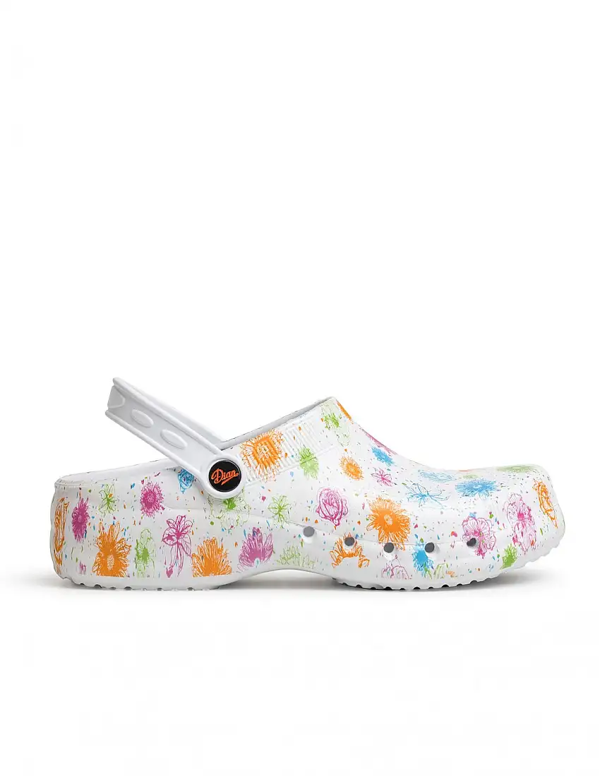 Zueco Sanitario Eva Estampado Floral DIAN