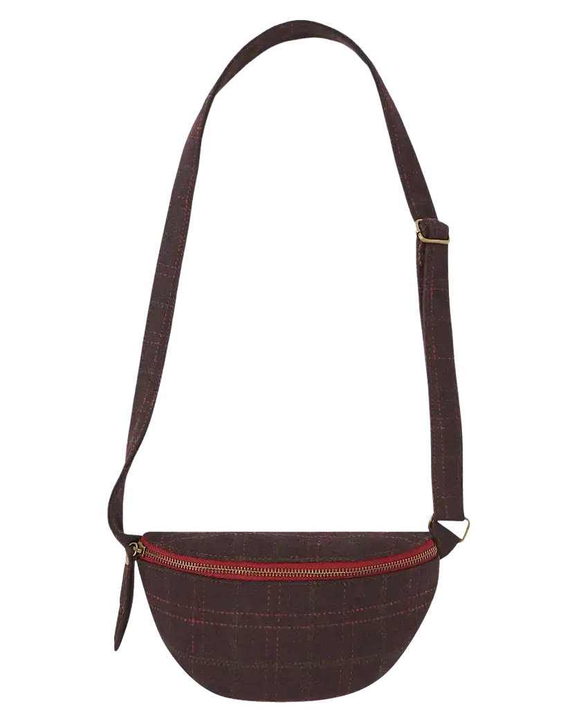 Bolso KING LOUIE Tweedy Bordeaux Red