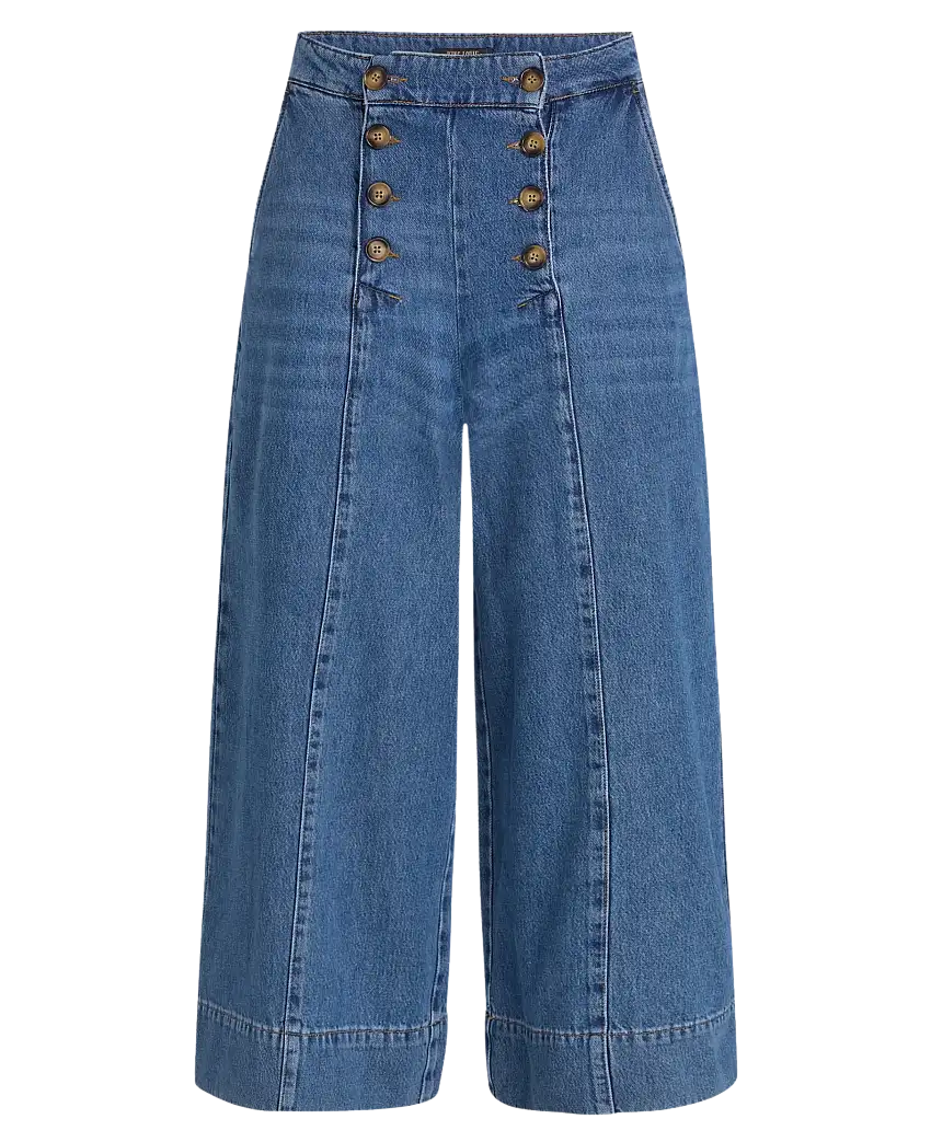 Pantalón KING LOUIE Melody Culotte Stone Denim