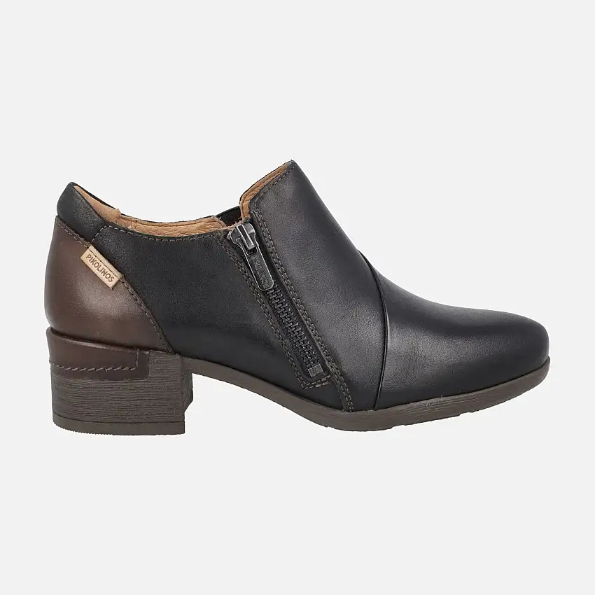 Zapatos de piel subidos con cierre de cremallera Malaga