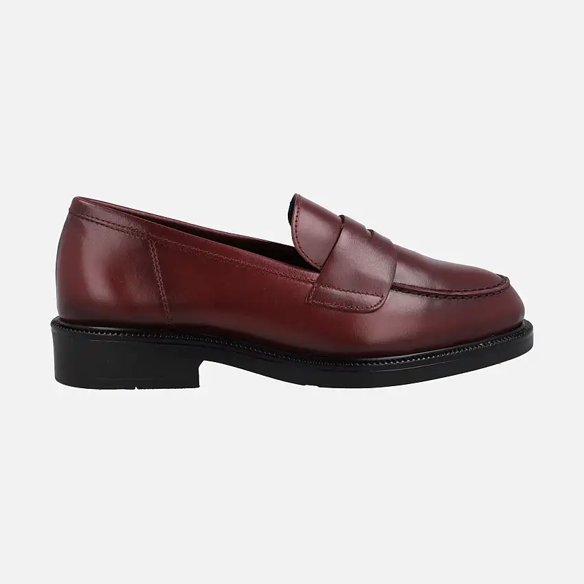 Mocasines clásicos de piel para mujer con antifaz