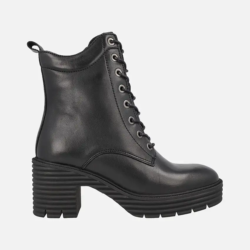 Botines de tacón y plataforma con cordones y cremallera Faren