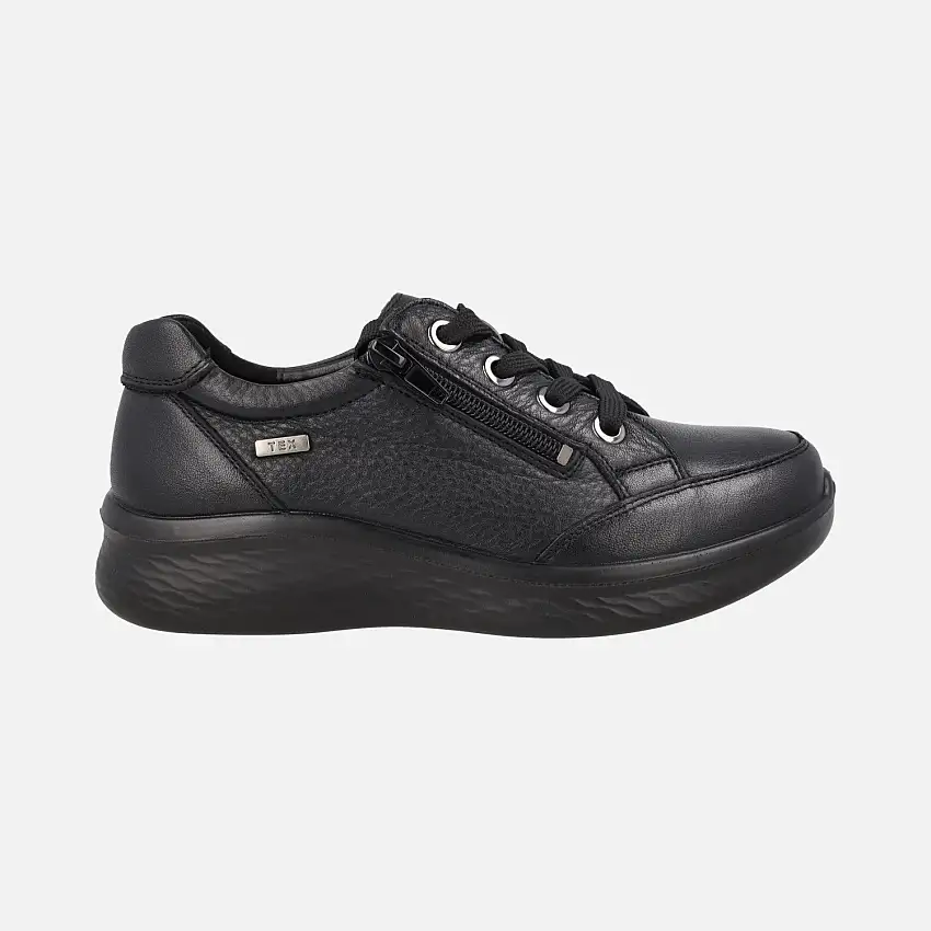 Zapatos deportivos negros de piel con membrana TEX