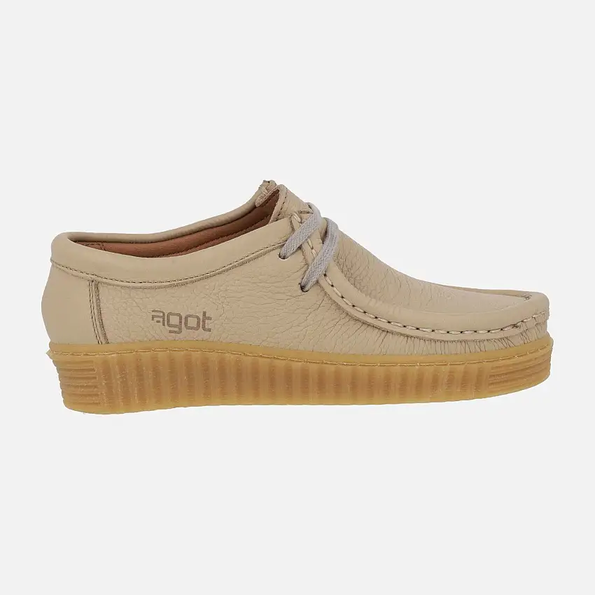 Zapatos de piel con cordones estilo wallabee modelo Moth