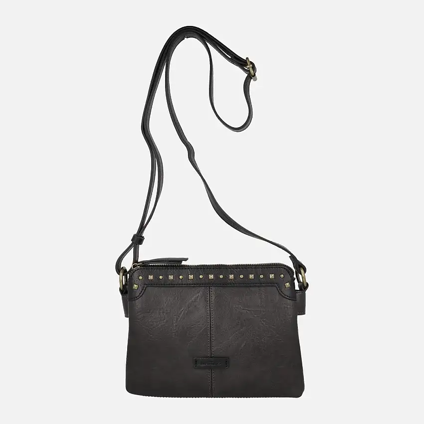 Bolsos bandolera con doble compartimento y tachas Verota