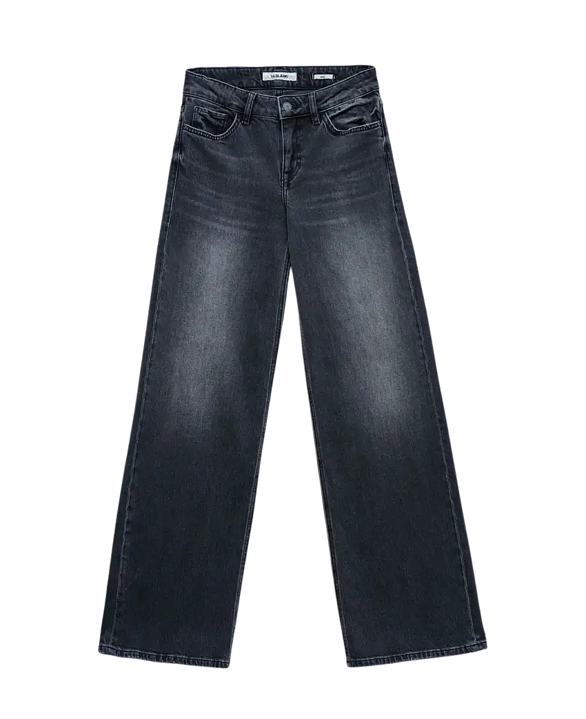 Vaqueros SALSA Wide Low Rise Black