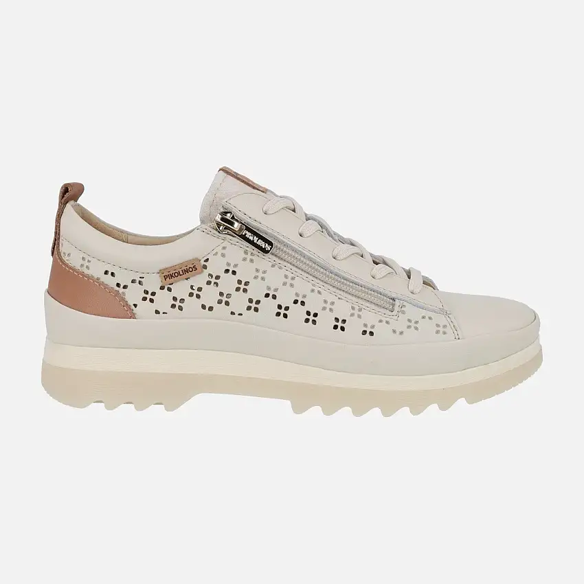 Zapatos de piel con cordones y picados Vigo