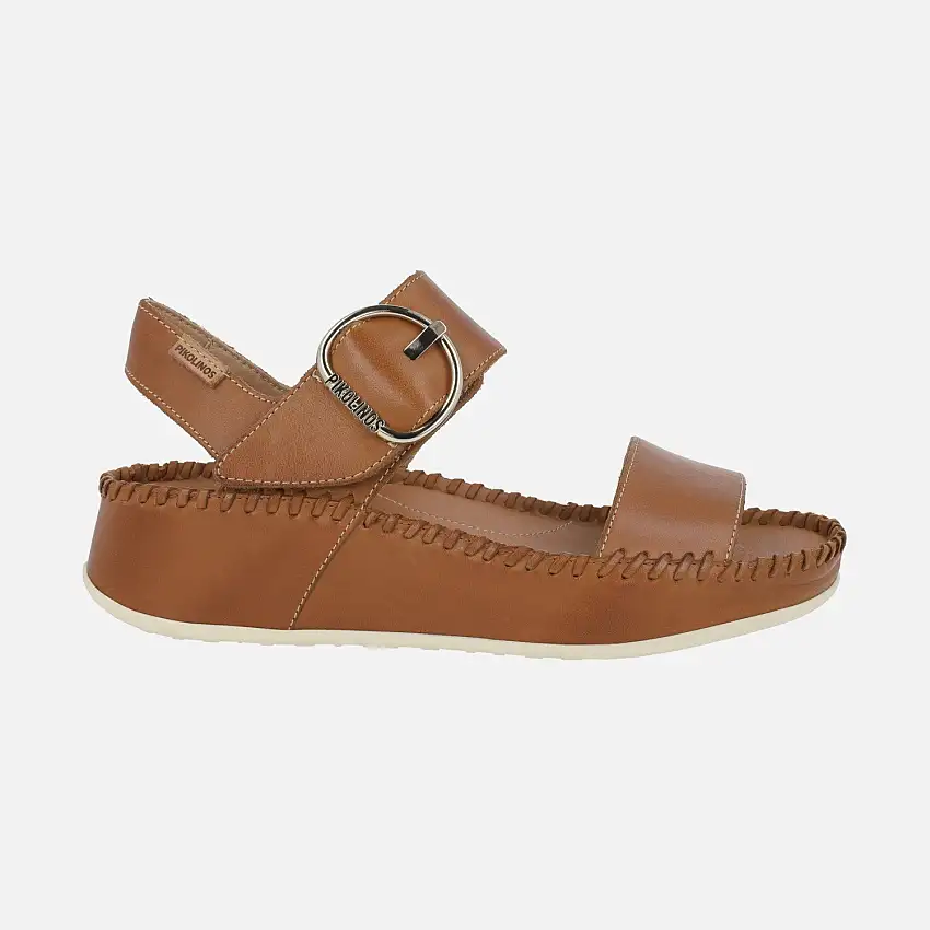 Sandalias de piel para mujer Marina con cierre de velcro