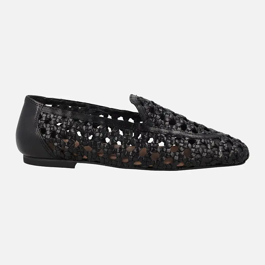 Mocasines planos en piel trenzada BAIX_CRF
