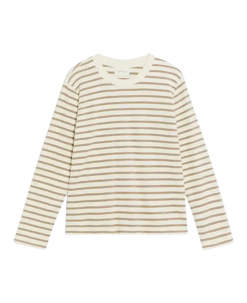 Sudadera ESE O ESE Stripes Ecru / Beige