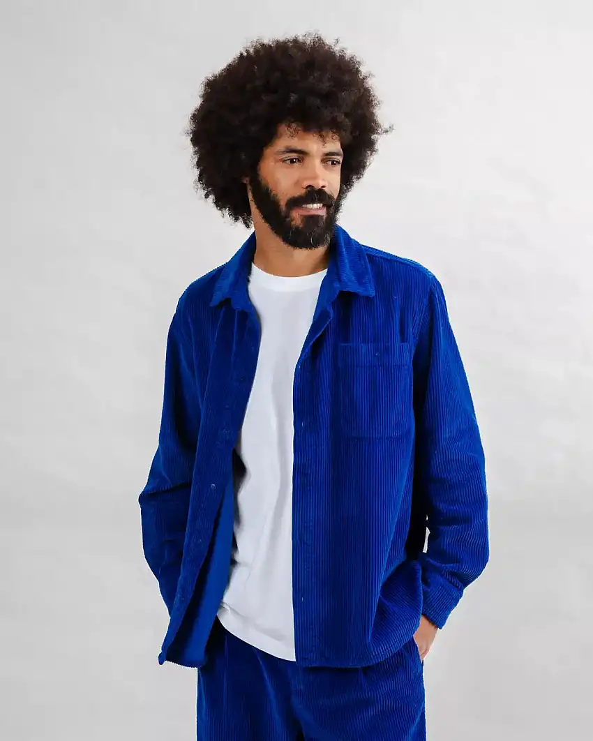 Sobrecamisa BRAVA FABRICS Pana Azul Klein