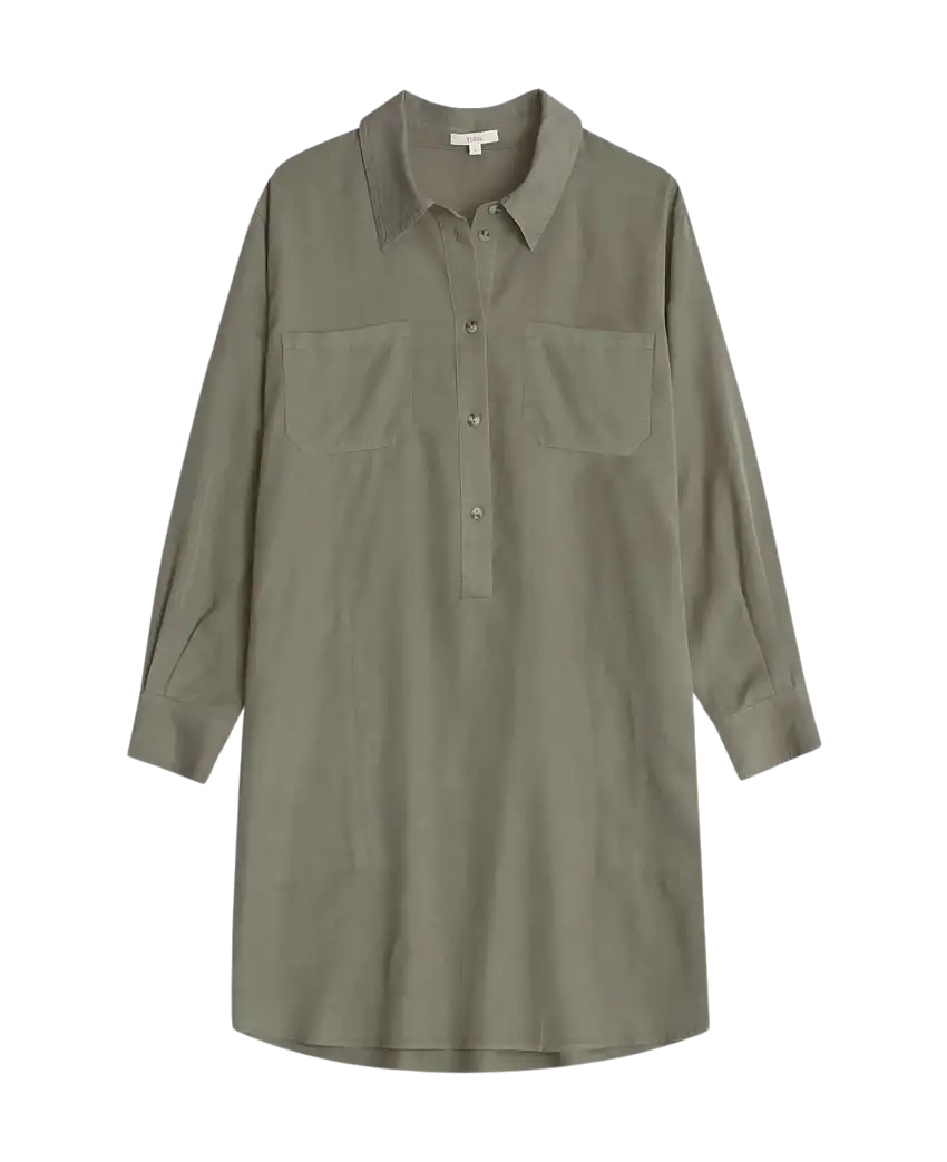 Vestido YERSE Camisero Bego Verde
